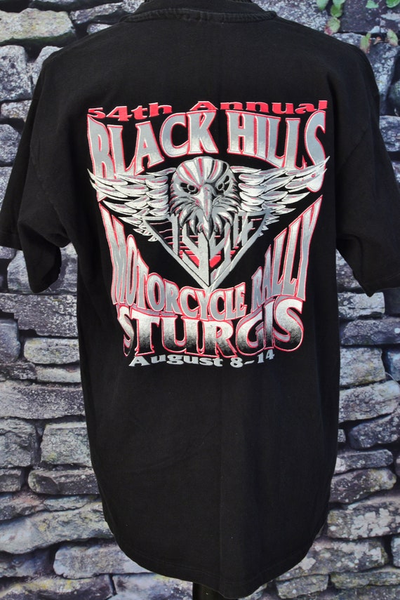 1994 Sturgis Single Stitch Biker Tshirt L T Shirt… - image 1