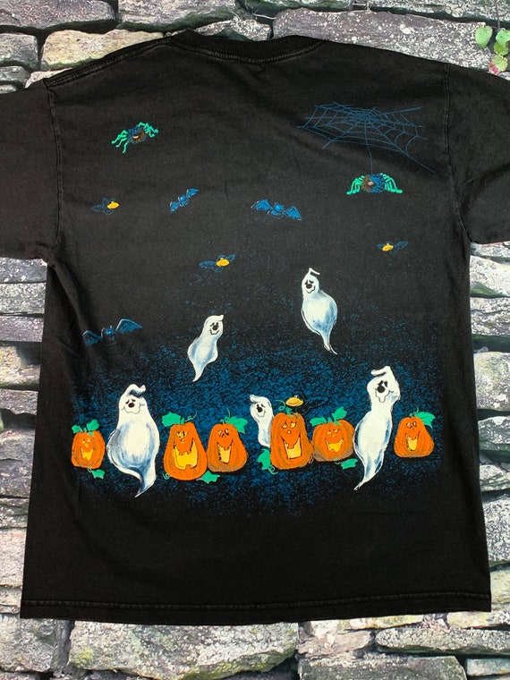 Halloween Tshirt Ghost T-Shirt Vintage Halloween F