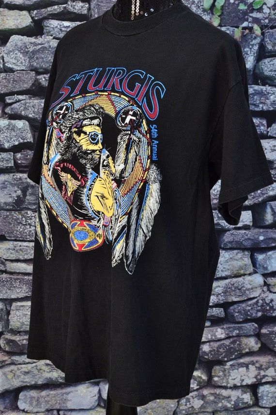 1994 Sturgis Single Stitch Biker Tshirt L T Shirt… - image 3