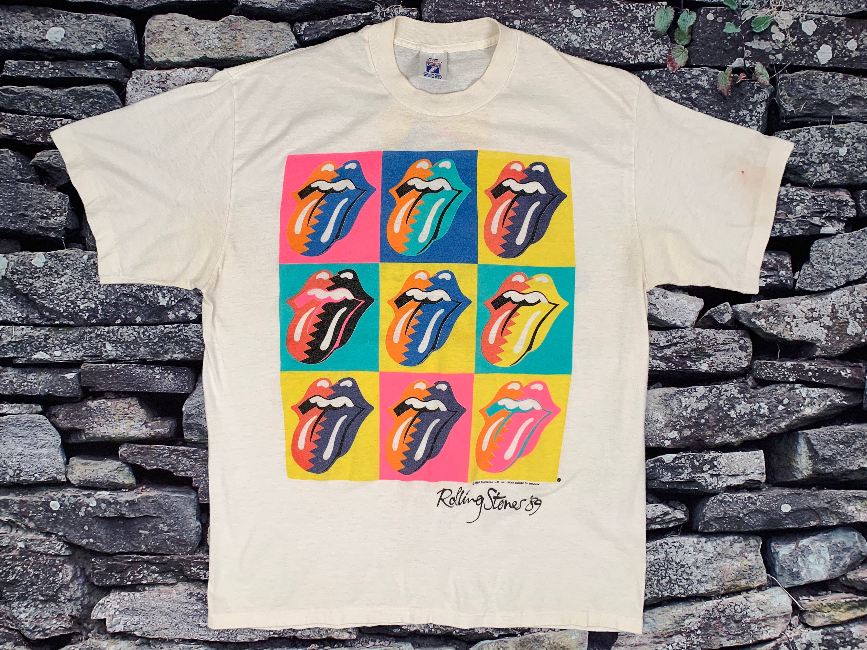 1989 rolling stones tour shirt