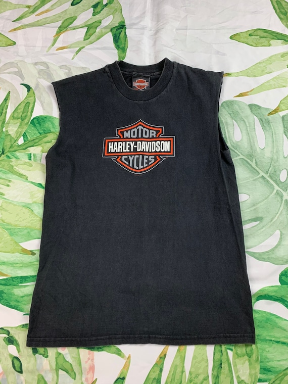 1998 Harley Davidson Sleeveless Tshirt M Motorcyc… - image 1