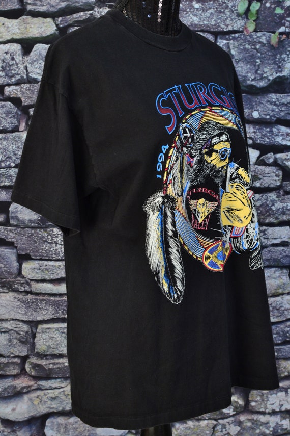 1994 Sturgis Single Stitch Biker Tshirt L T Shirt… - image 4