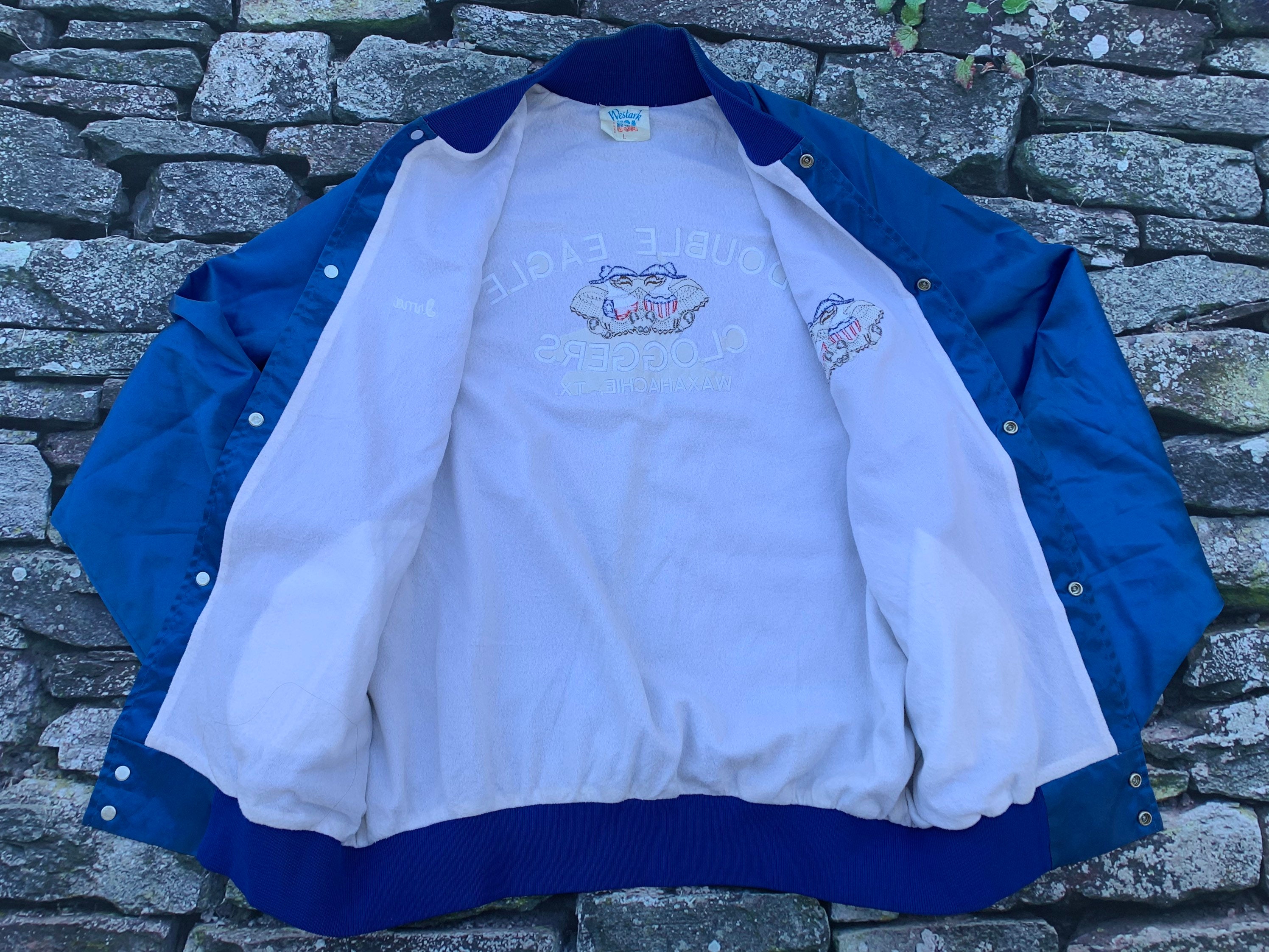 70s Satin Bowling Jacket L Bomber Western Jacket Large Cowboy Etsy