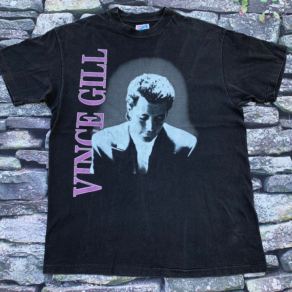 90s Country 1993 Single Stitch Vince Gill Tour Tshirt L T Shirt 90's Band Tee Near Deadstock T-shirt Large