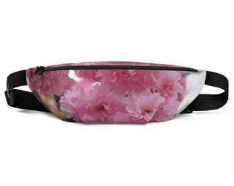 Fanny Pack in Cherry Blossoms Print | Fanny Pack Women | Fanny Pack Men | Fanny Packs Crossbody | Fanny Packs Travel | Fanny Bag