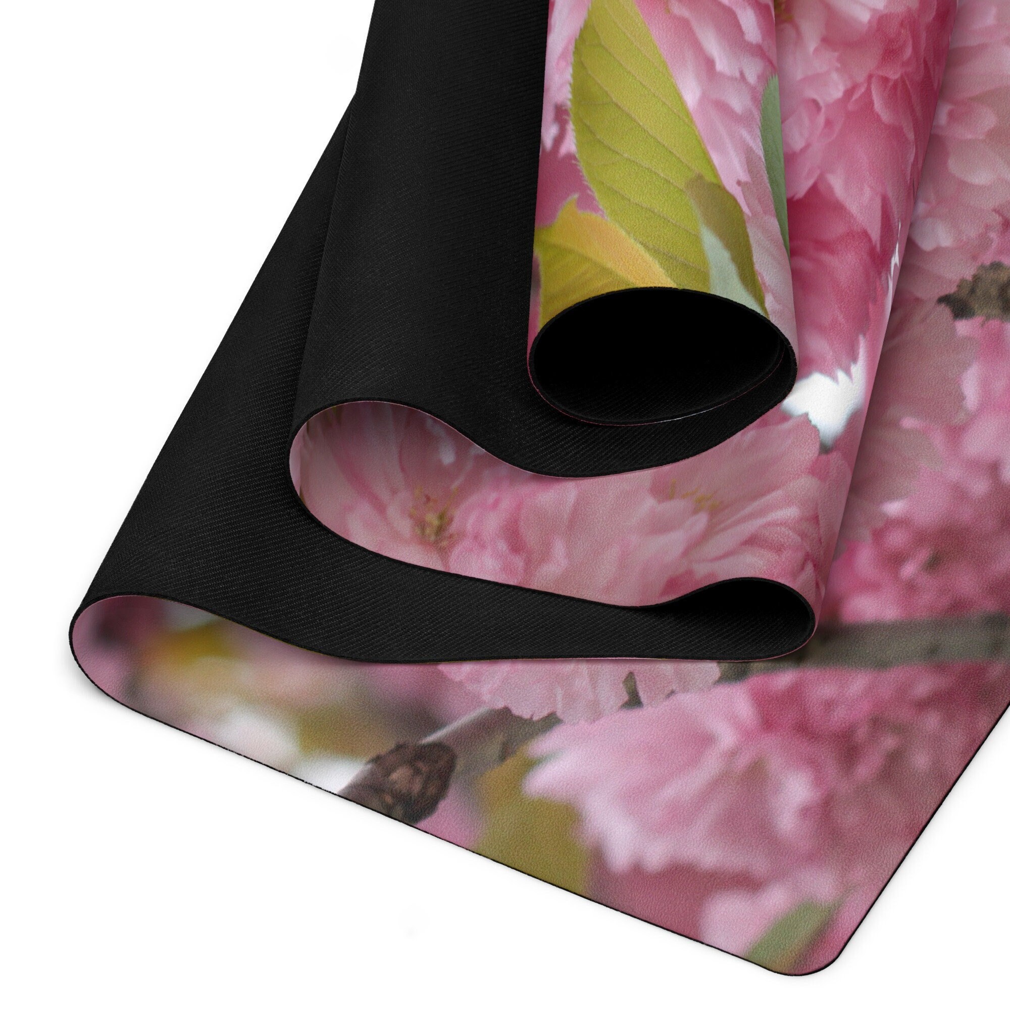 Yoga Mat for Men and Women in Cherry Blossoms Print Floral Yoga Mat