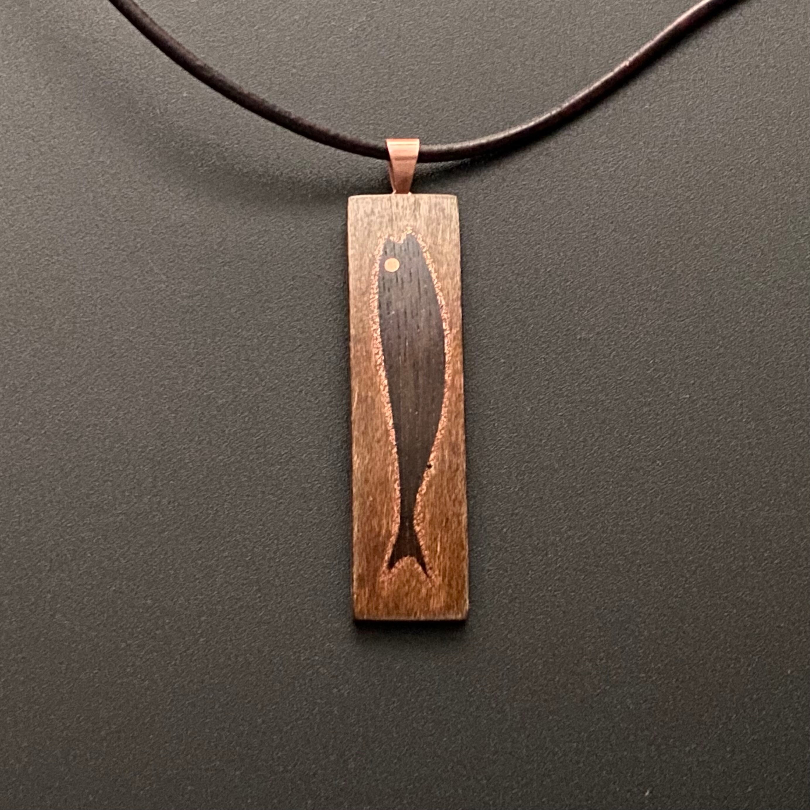 Wood Fish Necklace 