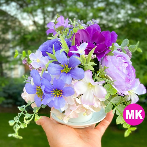 Silk Floral Arrangement Etsy