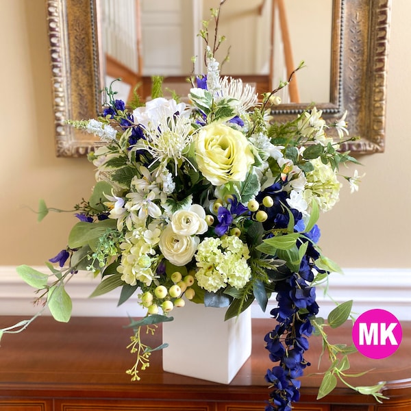 Silk Flower Arrangement Etsy