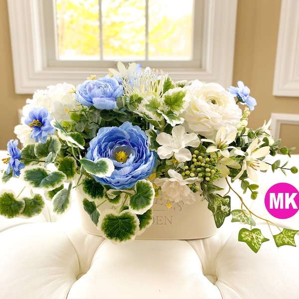 Silk Flower Arrangement Etsy