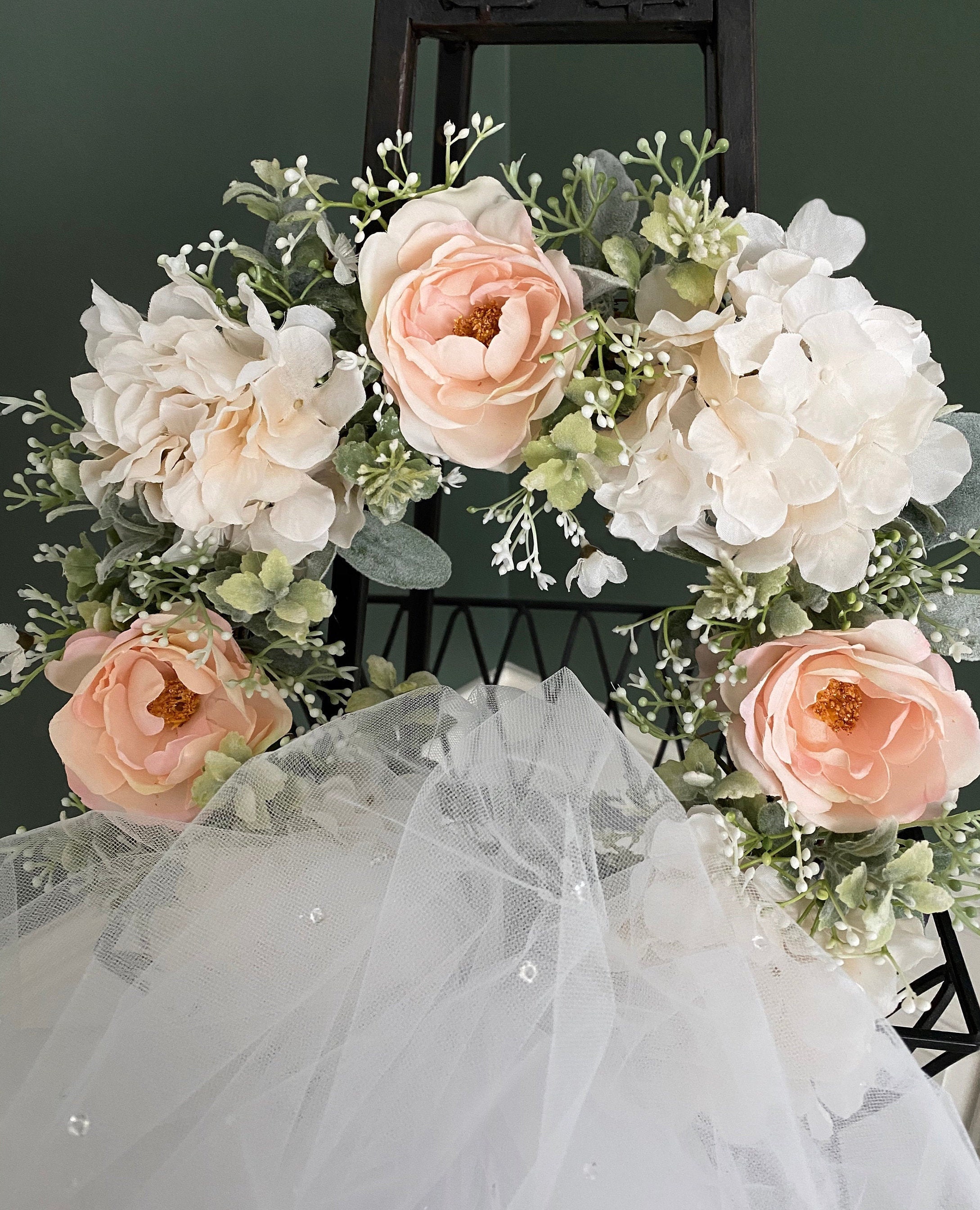 Bridal Shower Wreath Bridal Shower Door Wreath Wedding Deco Etsy