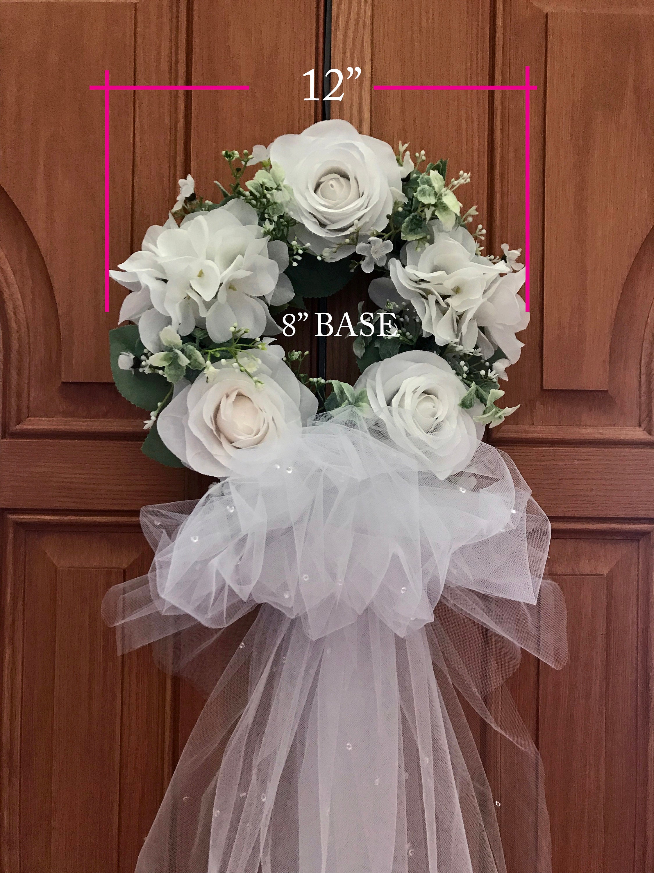 Bridal Shower Wreath Bridal Shower Door Wreath Wedding Deco Etsy