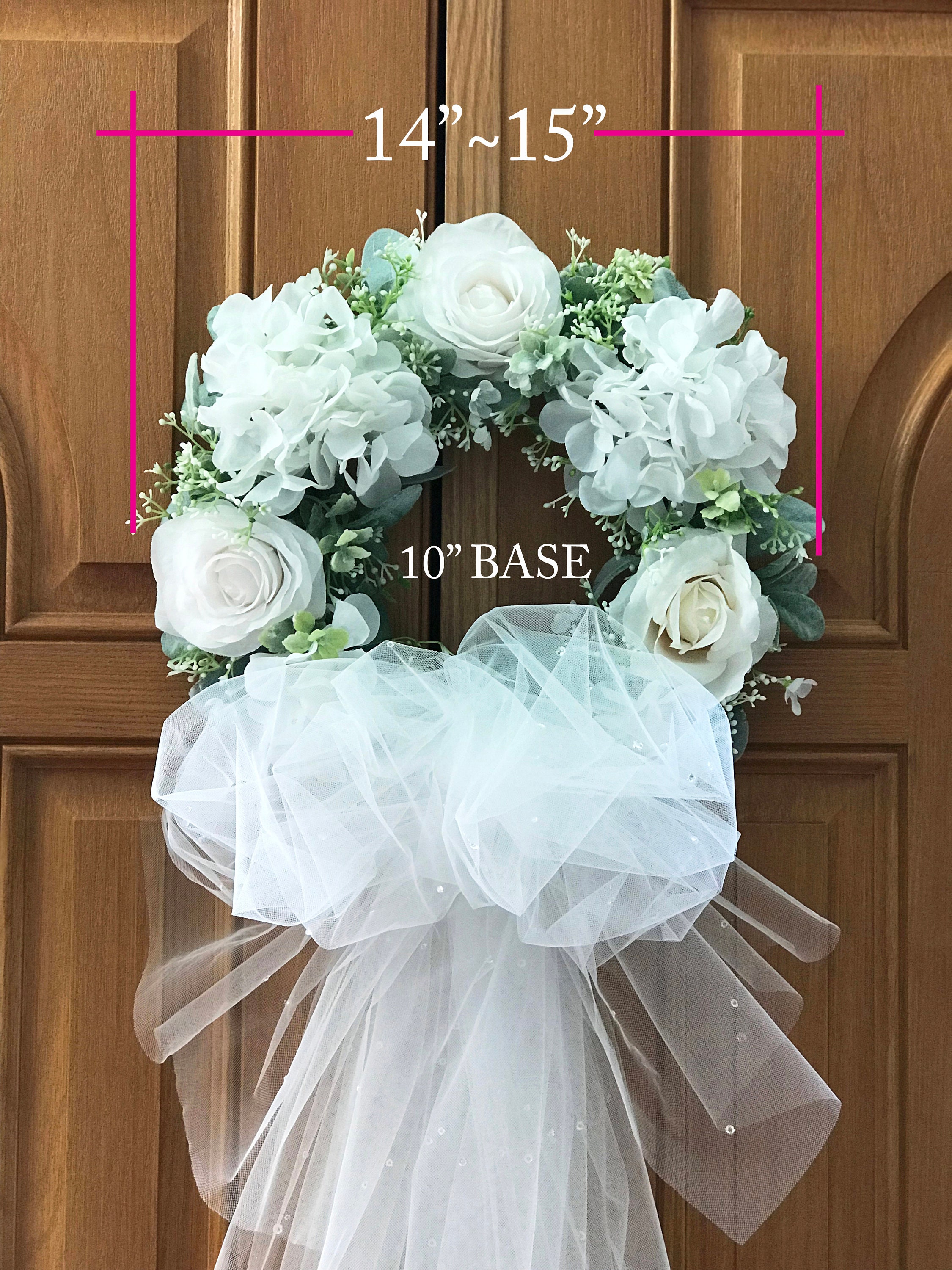Bridal Shower Wreath Bridal Shower Door Wreath Wedding Deco Etsy