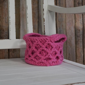 Cesta pequeña rosa: cesta de regalo, decoración funcional y almacenamiento y organización decorativos: cesta de regalo de cumpleaños o cesta de baby shower