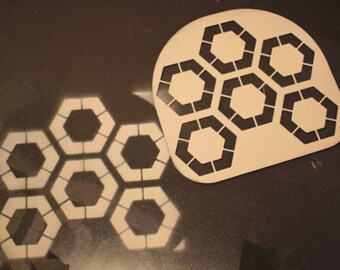 thumbnail image 2 of Broken Heart Reusable Mylar Stencil - Art Supplies 2 of 9