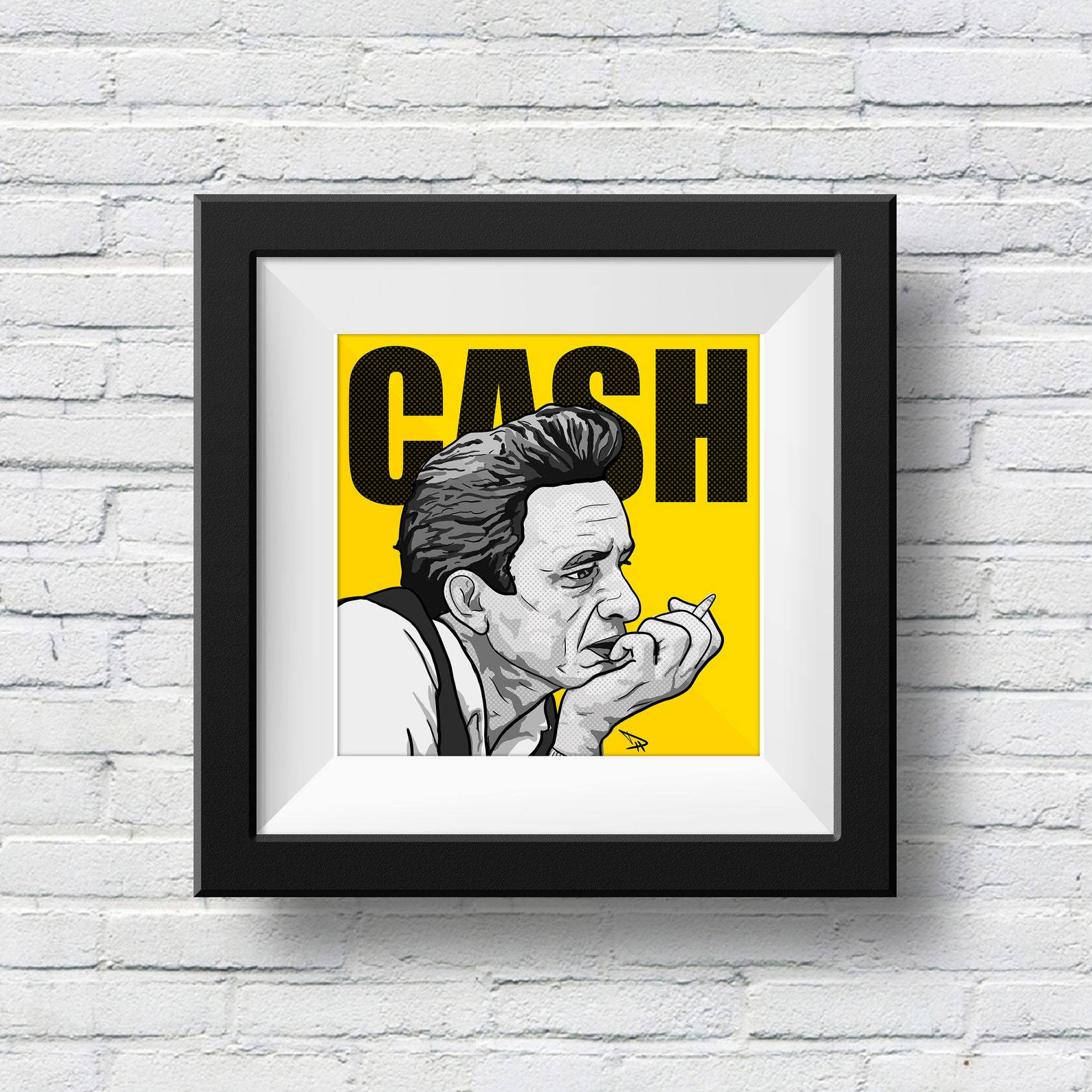 Johnny Cash Original Pop Art Digital Wall Art Print Country Music ...