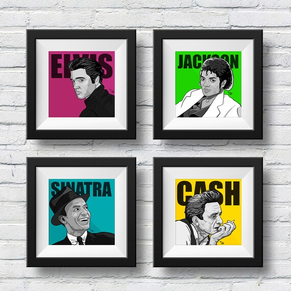 Elvis Presley Poster Print Rock/'n/'Roll Music Legends Vintage Photo Wall Art
