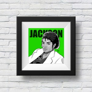 マイケル・ジャクソンの青いオートグラム写真 オートグラフ写真 - Etsy