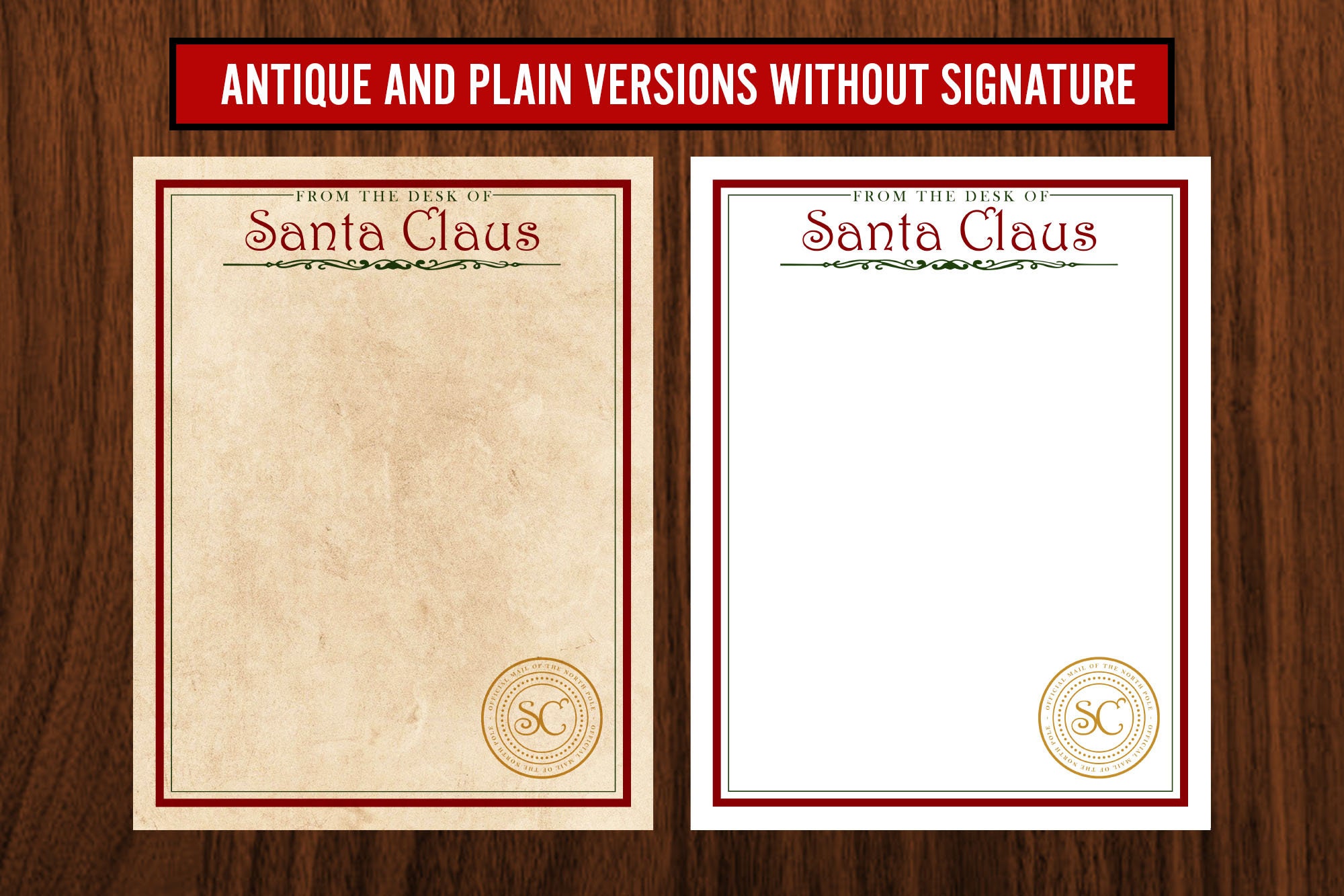 Printable Letter From Santa, Official North Pole Stationery, Christmas ...
