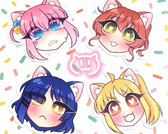 Bocchi el Neko - pegatinas