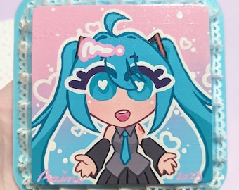 Chibi Miku - pintura acrílica