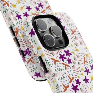 Floral Tough Phone Cases, Colorful Phone Covers for Nature Lovers, Unique Gift for Birthdays, Holidays, and Everyday Use