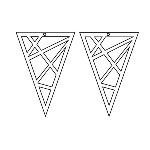 Triangle Earring SVG