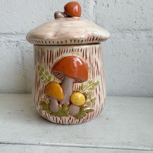 Mushroom Canister Set 1970s - Etsy