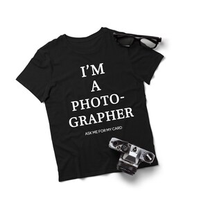I'm A Photographer Short-Sleeve Unisex marketing T-Shirt-Camera Photography Lover Photographer Gift T-Shirt