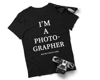 I'm A Photographer Short-Sleeve Unisex marketing T-Shirt-Camera Photography Lover Photographer Gift T-Shirt
