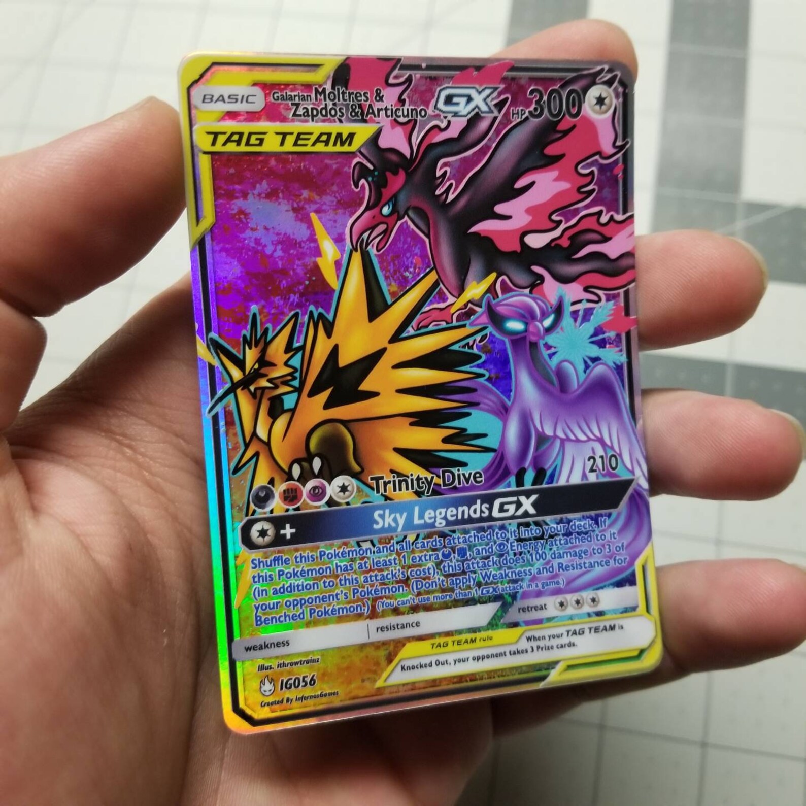 Galarian Birds Moltres Zapdos and Articuno Tag Team GX Full Etsy