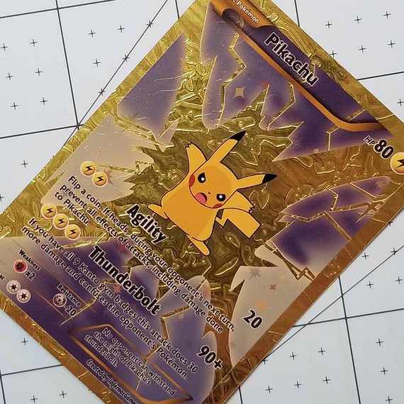 23 karat gold pokemon card pikachu 23 karat gold pokemon card pikachu
