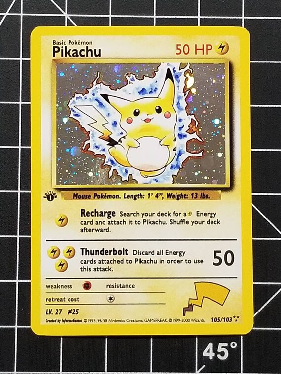 Pikachu 6064 1st Edition Pokemon Jungle First Edition Tough Find