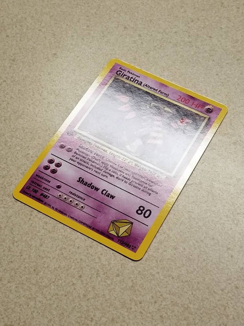 Altered Form Vintage WOTC Style Custom Orica Pokemon Card 1st Edition Rare Giratina