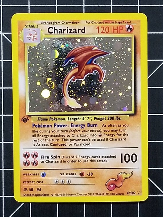 1st Edition Cosmos Holo Rare Charizard Vintage Wotc Custom Orica Pokemon Card Poketrainerjoe
