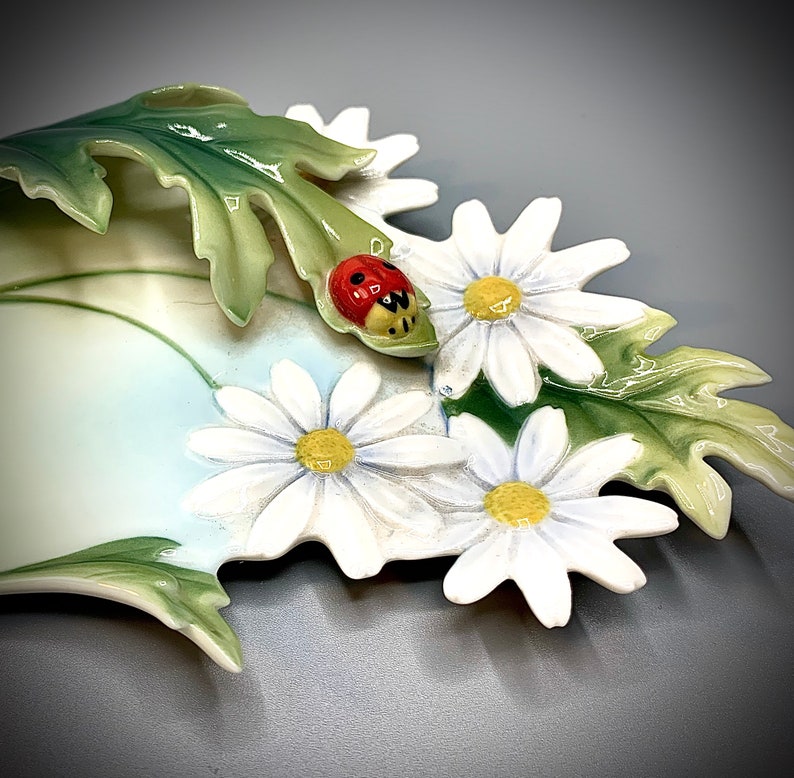 Franz Porcelain Ladybug Teacup Saucer No Spoon Excellent Etsy