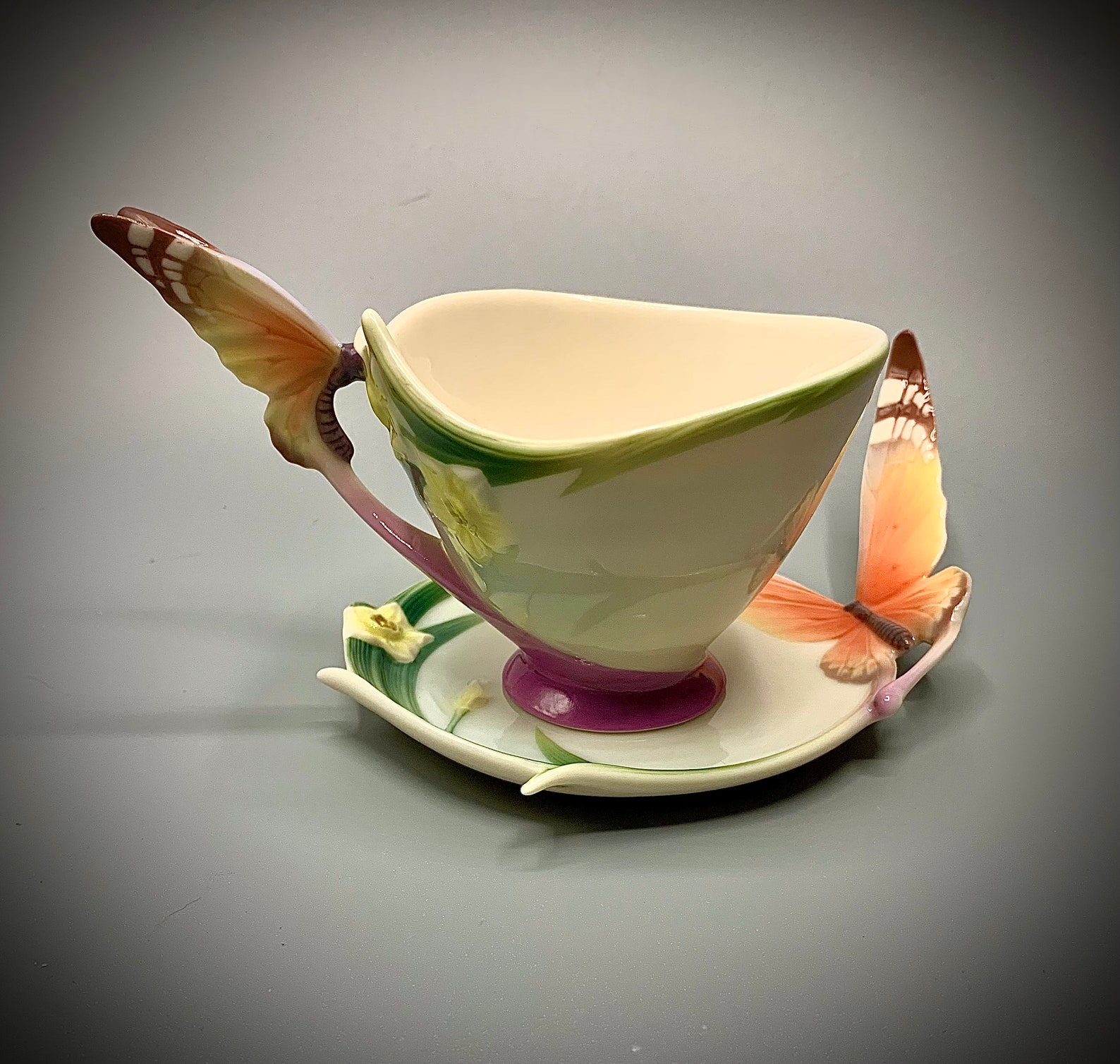 Franz Collection Butterfly Cup Saucer & Spoon Set XP1693 Etsy