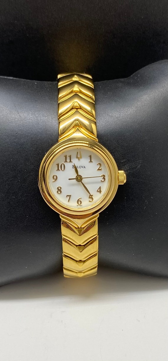 Bulova Watch Gold Plated Classic Ladies Watch