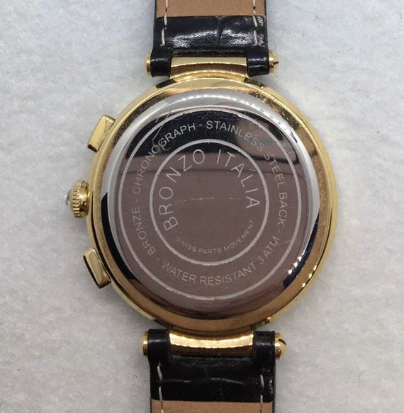 Bronzo Italy Chronograph Encrusted Crystal Watch - image 3