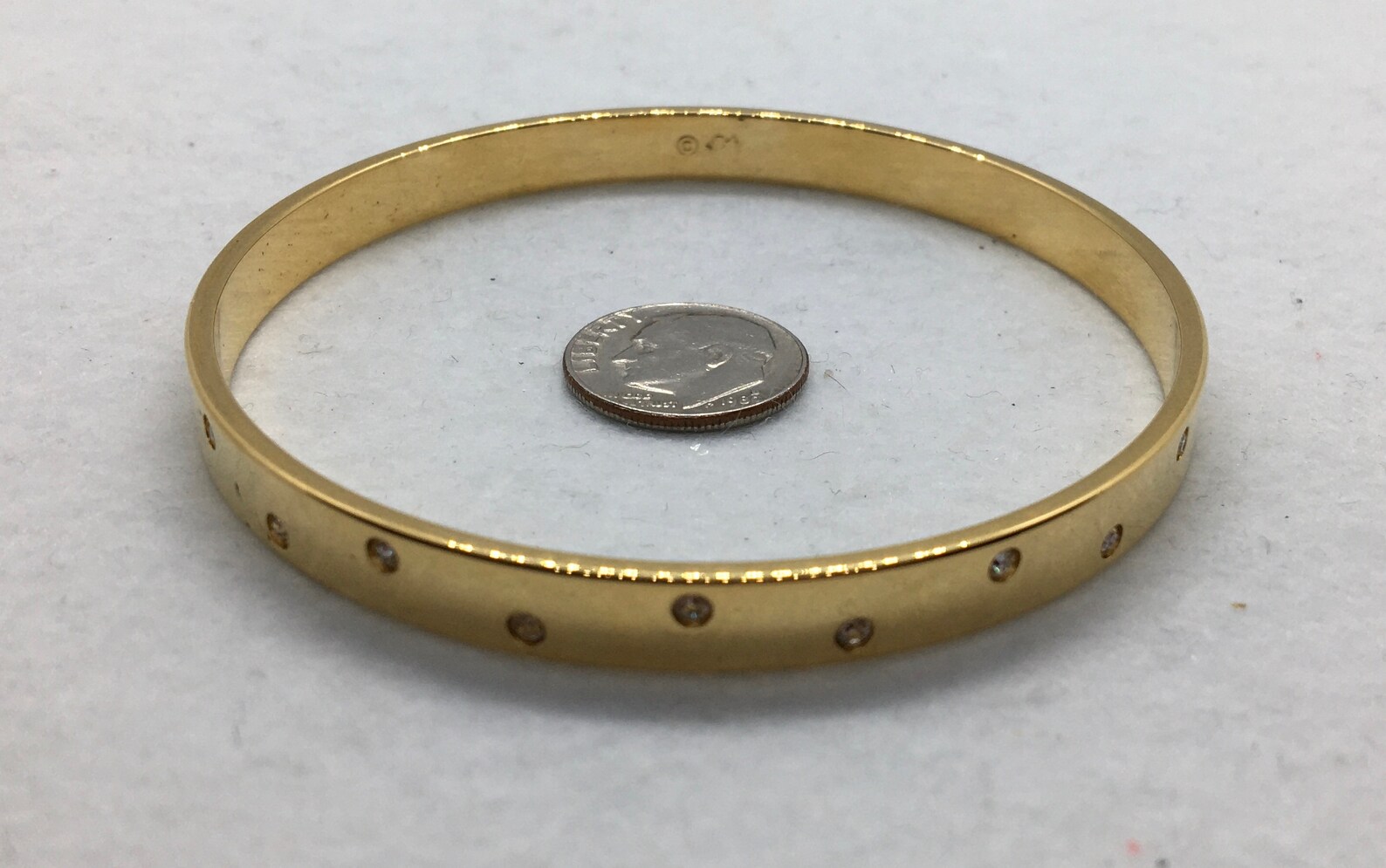 Vintage Swarovski Gold Plated Bangle Bracelet Etsy Australia
