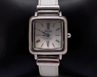 Ecclissi Sterling Silver MOP Dial 32840 Liquid Silver Bracelet Women\'s Watch 7 \