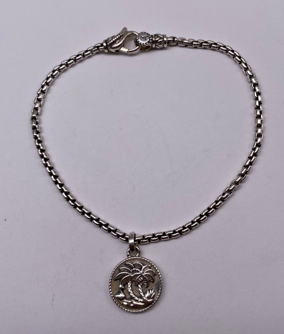 Jai Sterling Silver Palm Tree Charm Bracelet - image 1