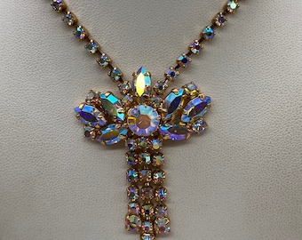 Vintage Juliana AB Rhinestone Crystal Necklace