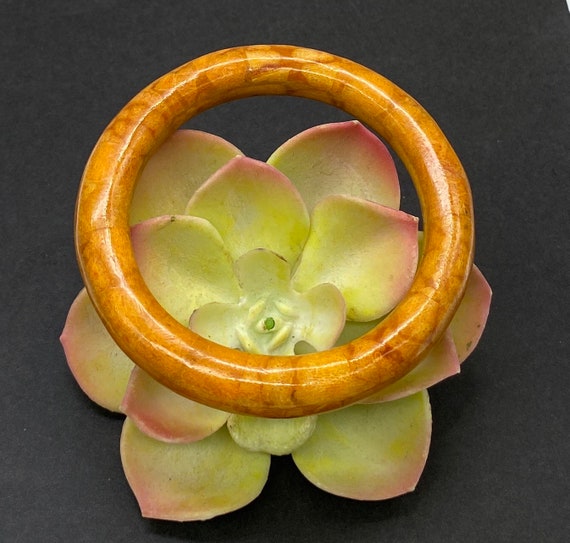 Vintage Apple Sponge Coral Bangle Bracelet
