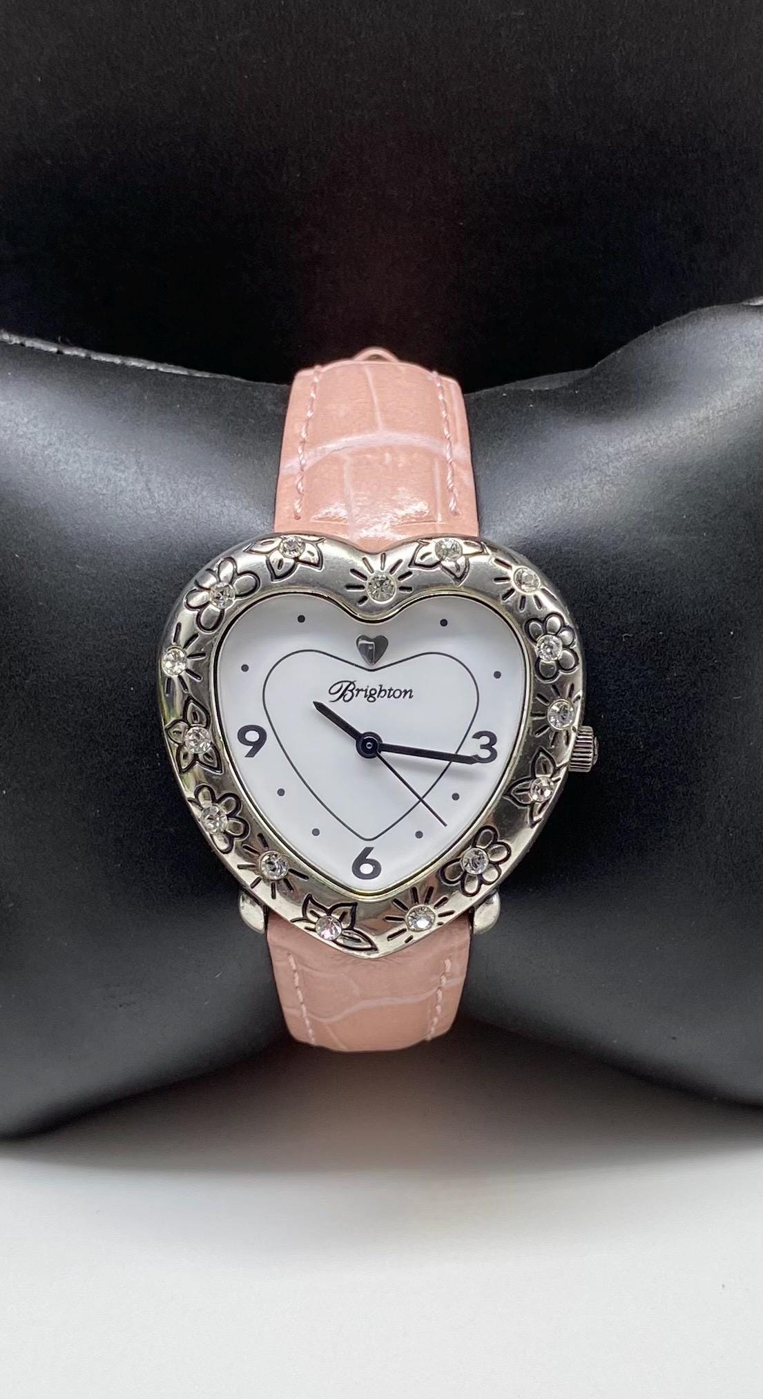 Brighton watch heart shaped with crystals sparkle. Brighton Heart Watch | eBay main image 2