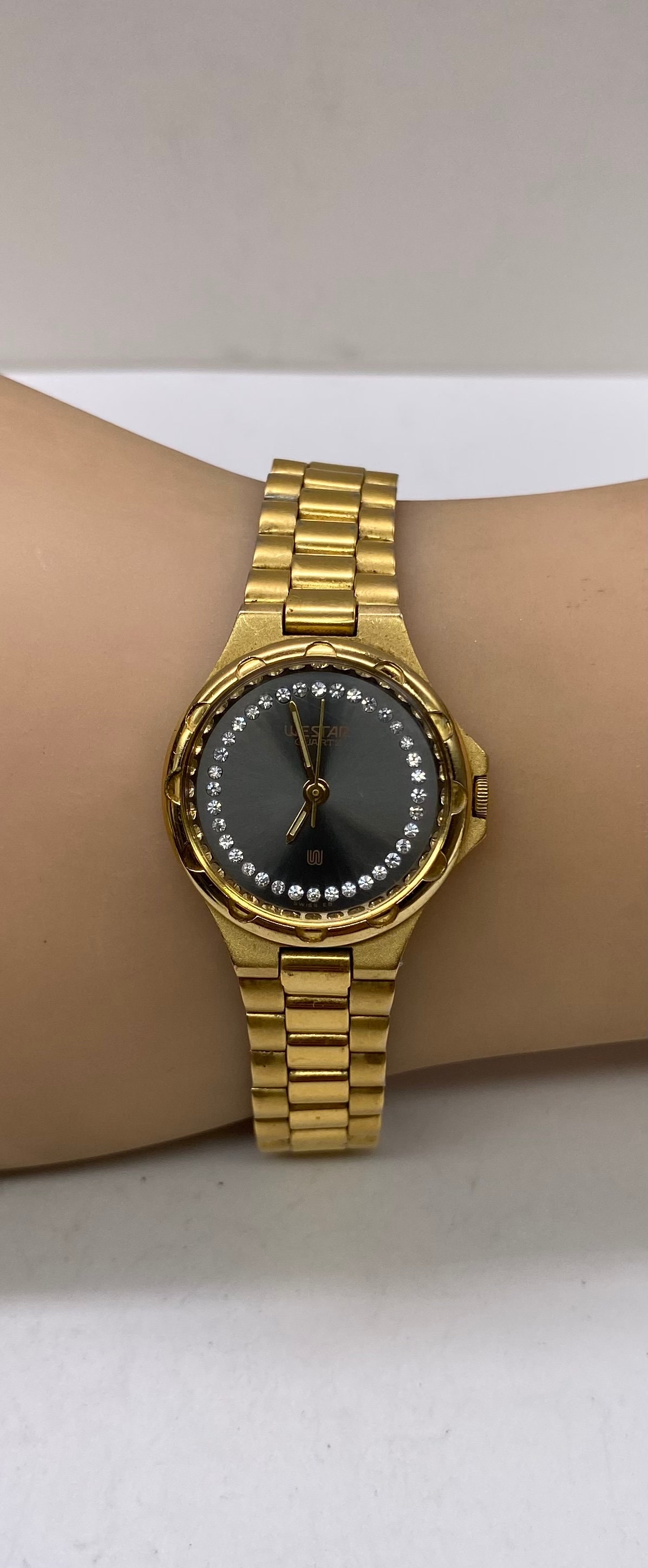 フ*号様 Westar ウェスター 18Kゴールド レディースウォッチ [アクテ Westar Gold Plated Women's Watch - Etsy