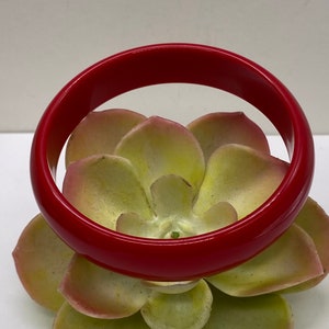 Vintage Red Bakelite Bangle Bracelet
