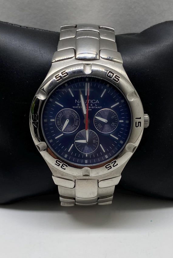 Vintage Nautica Men's Chronograph Stainless Steel Watch