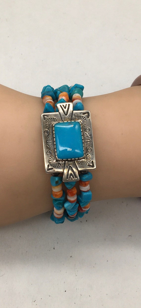 Carolyn Pollack Relios Sterling Silver and Turquoise Beads Wire