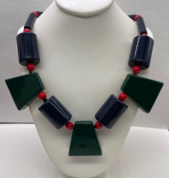 Vintage Art Deco Bakelite Chunky Necklace